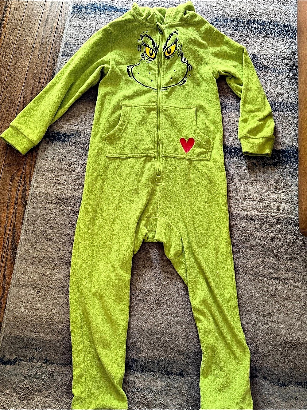 Grinch by Hanna Andersson Grinch Green Hooded Footie